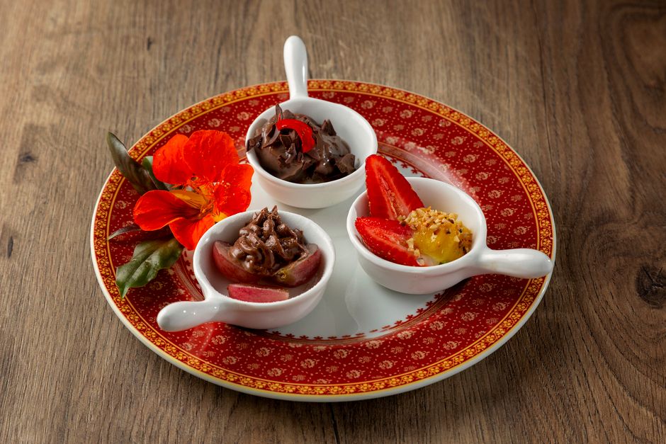 Panna cotta s lesným ovocím